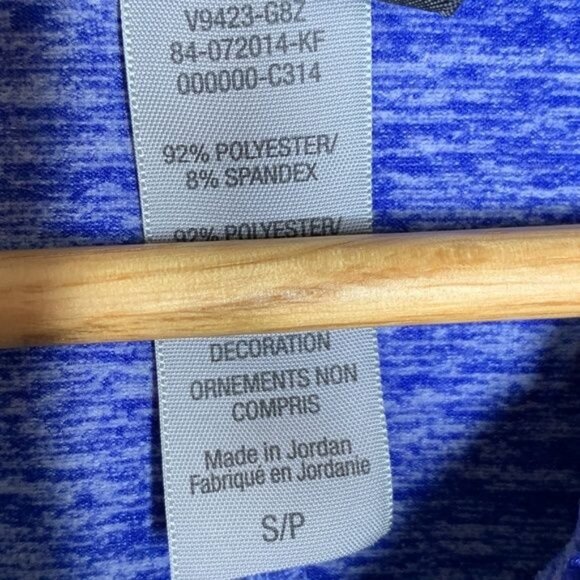 Champion Duo Dry Women’s S Blue Zip Hoodie Jacket Heathered Activewear - Picture 7 of 12